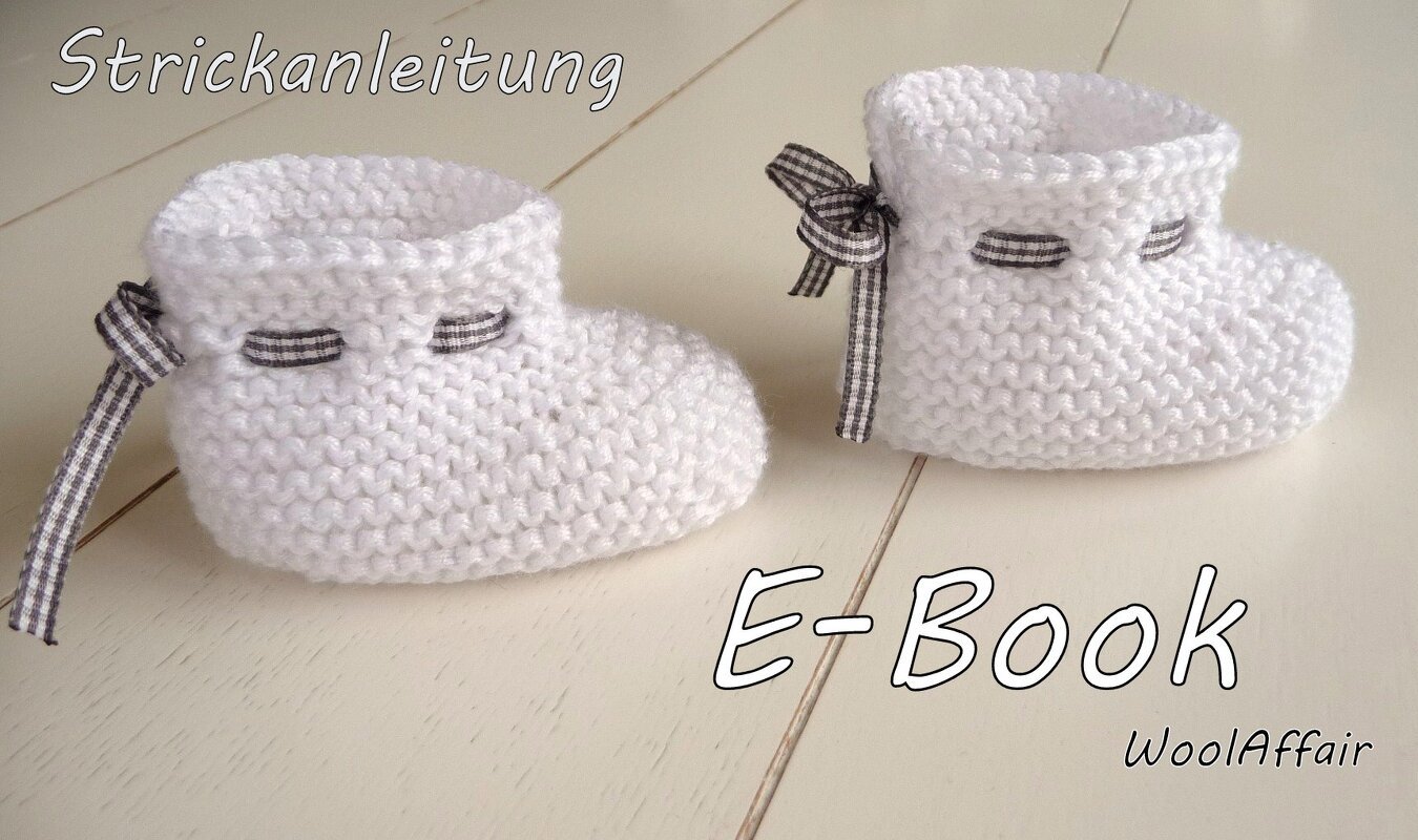 Strickanleitung - Babyschuhe - Taufschuhe - Babysocken - No.14 - Bild 2