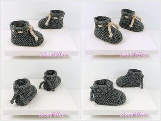 Strickanleitung für Baby Krabbelschuhe Basic zum Stricken - No.14 - Bild 3