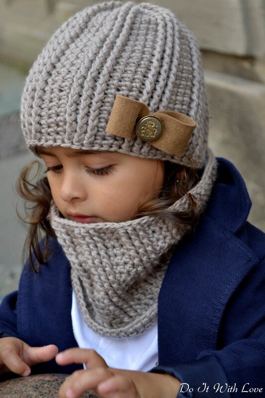 Mütze Schal / Cowl Set "Elite" Häkelanleitung