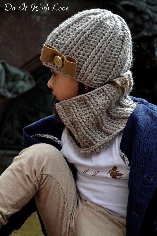 Mütze Schal / Cowl Set "Elite" Häkelanleitung - Bild 3