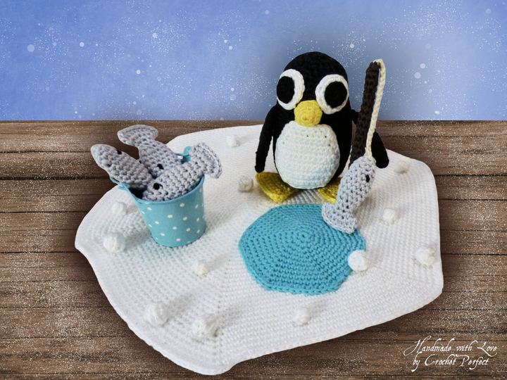 Häkelanleitung: Rob, der angelnde Pinguin