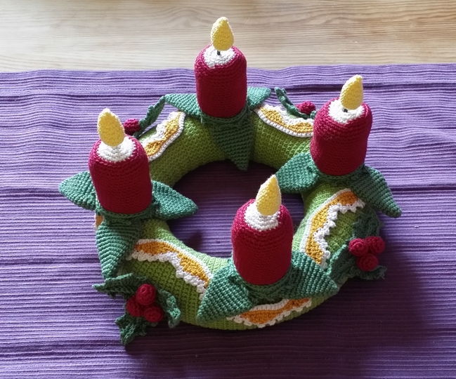 Weihnachtsset - Adventskranz + Türkranz