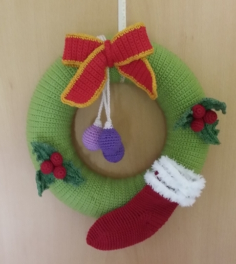 Weihnachtsset - Adventskranz + Türkranz