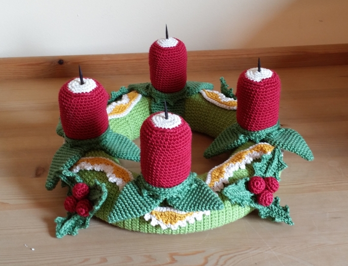 Weihnachtsset - Adventskranz + Türkranz