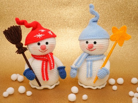 Häkelanleitung Schneeman Weihnachten Stern 21 Seiten
