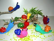 Fienchen die Fingerpuppen - Schnecke Häkelanleitung als PDF