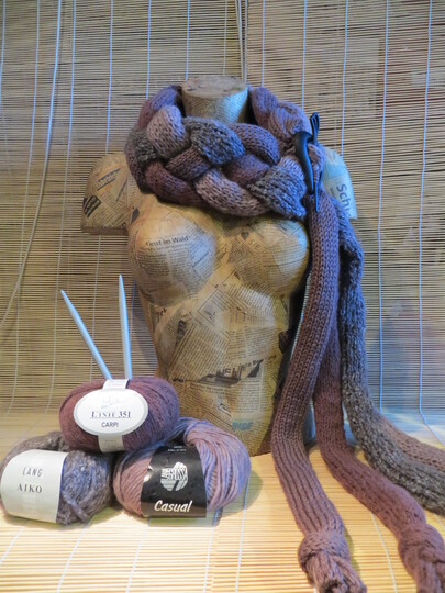 Schal "Flechtwerk" gestrickt