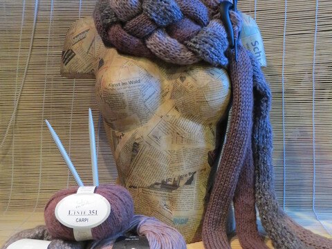 Schal "Flechtwerk" gestrickt