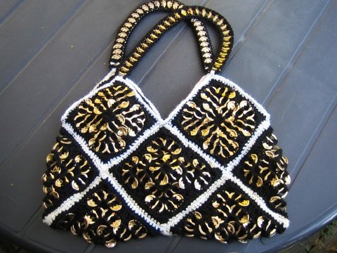 Handtasche im Granny Square