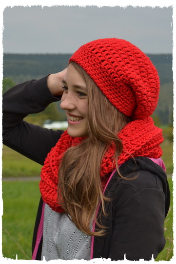 - CHARLENE - Loop und Beanie im Set, unisex für die ganze Familie häkeln