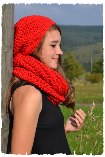 - CHARLENE - Loop und Beanie im Set, unisex für die ganze Familie häkeln