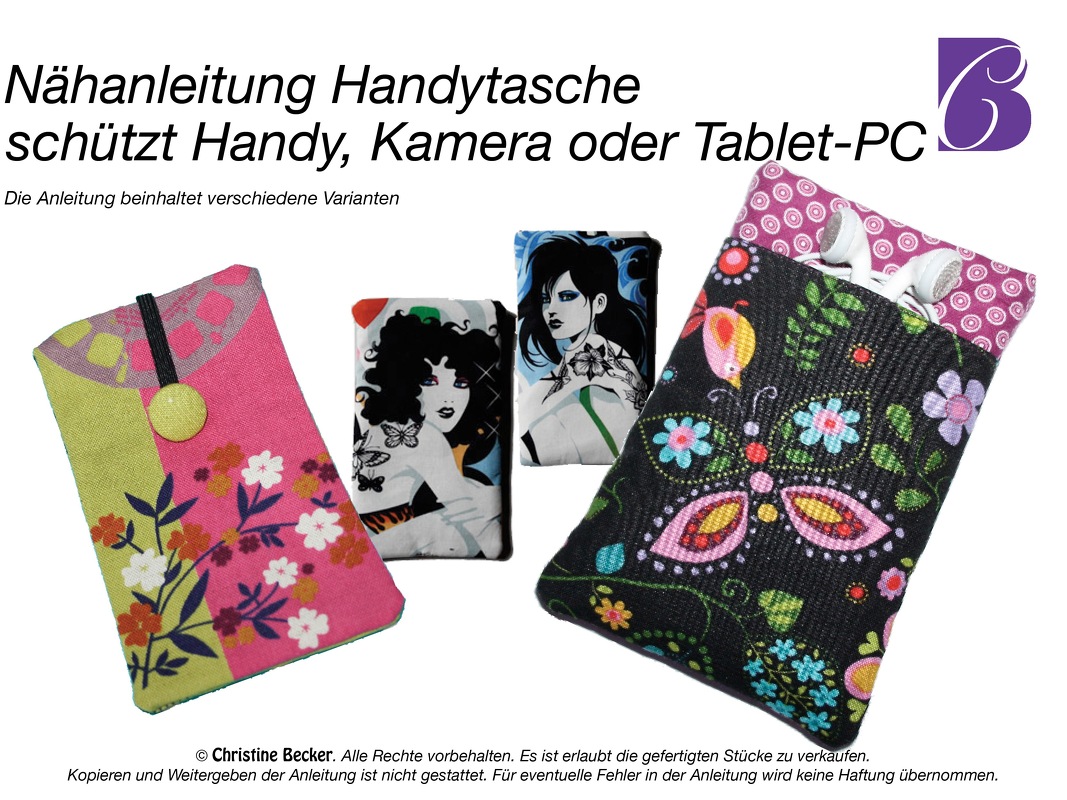 E-Book Nähanleitung Handytasche, Kameratasche