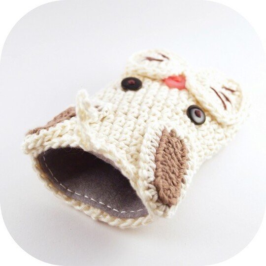 Häkelanleitung Smartphonetasche Waldfreunde (Handyhülle)