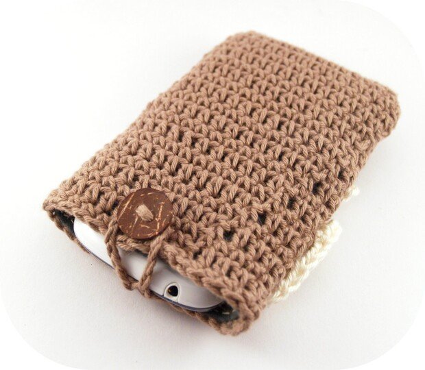 Häkelanleitung Smartphonetasche Waldfreunde (Handyhülle)