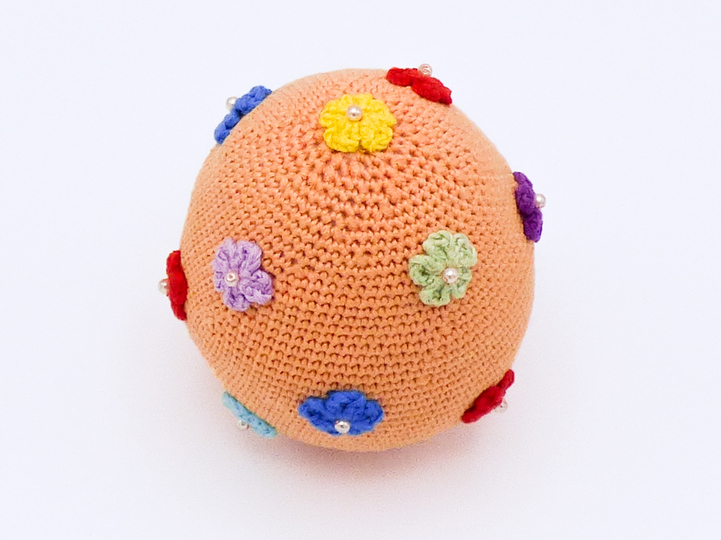 Häkelanleitung:Osterei mit Blümchen