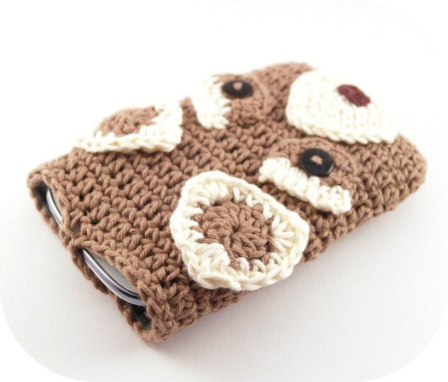 Häkelanleitung Smartphonetasche Waschbär (Handyhülle)