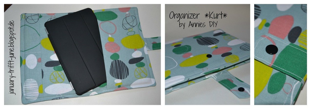 2in1 Organizer “Kurt” – vom Reiseorganizer zur E-Book-Reader-Tasche