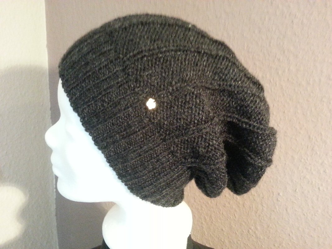 05 Strickanleitung Longbeanie breites Rippenmuster - Bild 3