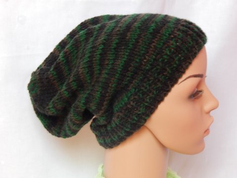 Strickanleitung Mütze Camouflage