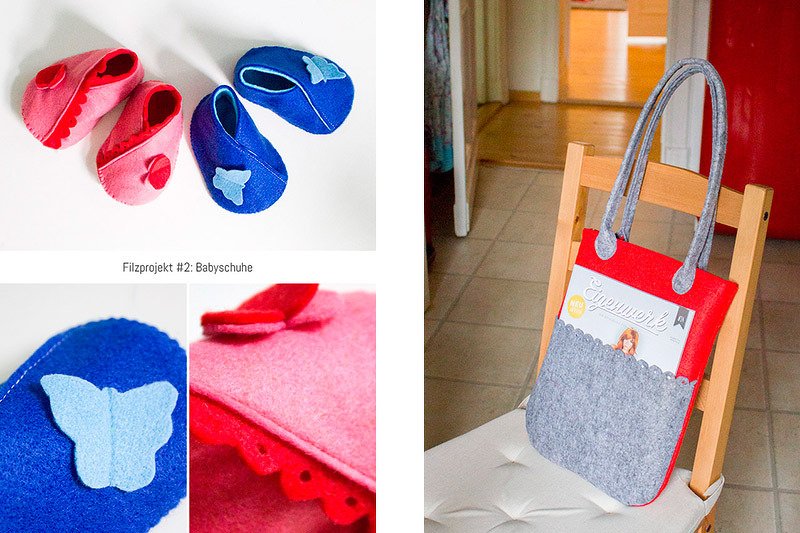 10 Nähprojekte mit Filz: Taschen, Hausschuhe, Etuis & mehr - Bild 2