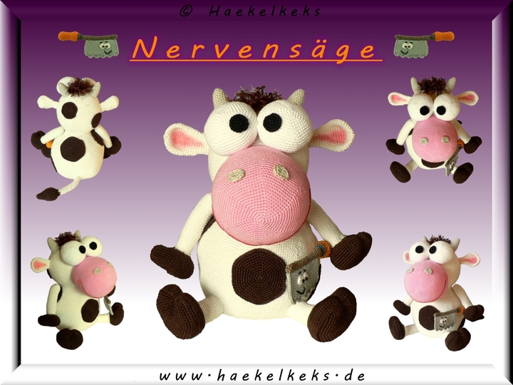 Kuh "Nervensäge" -- Häkelanleitung von Haekelkeks