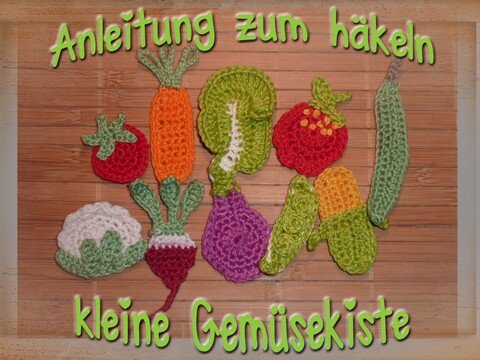 Häkelanleitung Gemüsekiste