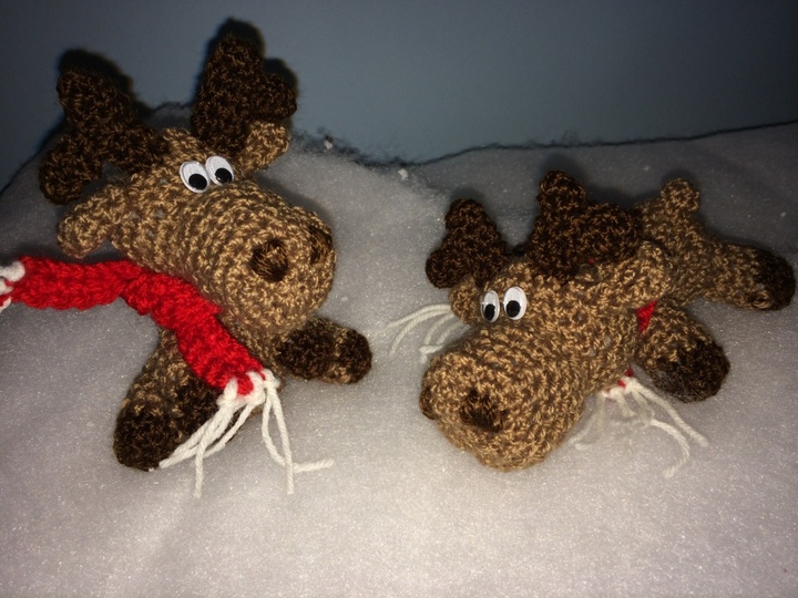 Häkelanleitung, Kleine Elche