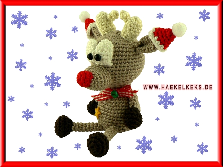 Rentier Bolle-Mini -- Häkelanleitung von Haekelkeks®