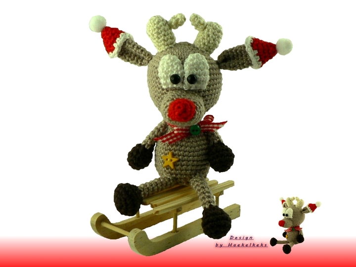 Rentier Bolle-Mini -- Häkelanleitung von Haekelkeks®