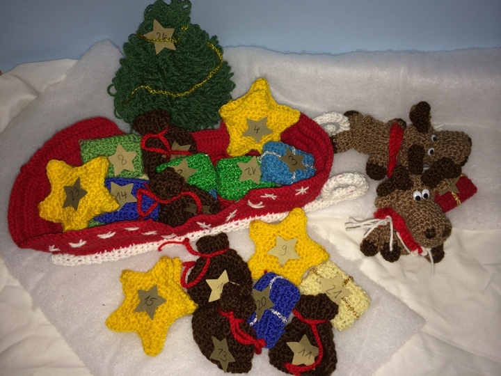Häkelanleitung, Weihnachtskalender
