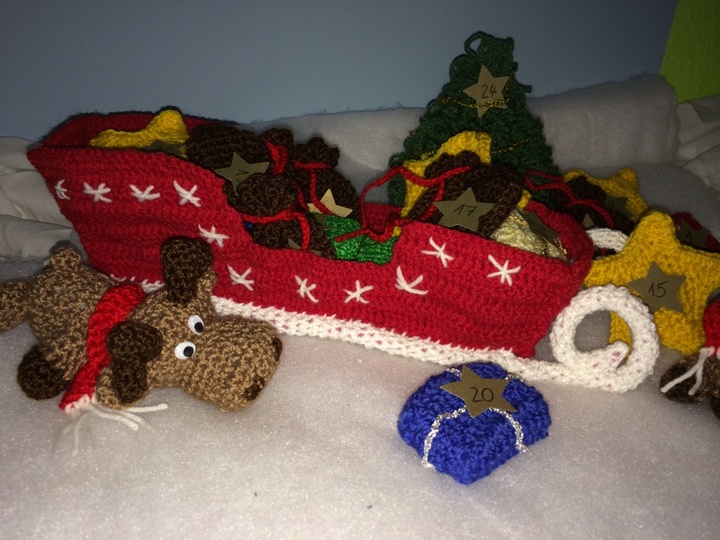 Häkelanleitung, Weihnachtskalender