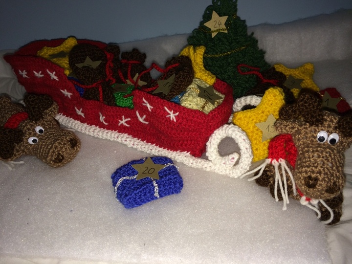 Häkelanleitung, Weihnachtskalender