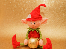 Häkelanleitung, Weihnachtself, Zwerg, Amigurumi, 18 Seiten PDF