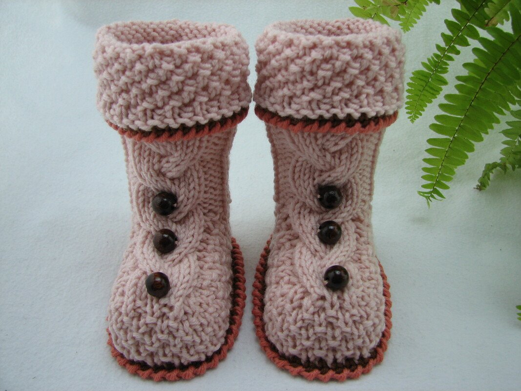 Strickanleitung Babystiefelchen "Ontario" in 3 Größen - Bild 2