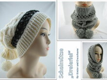 Häkelanleitung Schalmütze "Dreierlei"