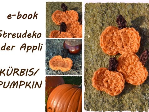E-Book,+ Kürbis / Pumpkin +  Streudeko oder Applikationen