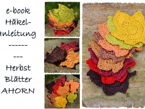 E-Book,+ Herbstblätter + Streudeko, Applikationen und und und 