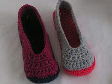 Häkelanleitung Hausschuhe/Ballerinas für Damen in 2 Größen