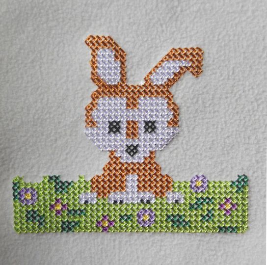 Stickdatei im Kreuzstich: Die Waldtiere sind los