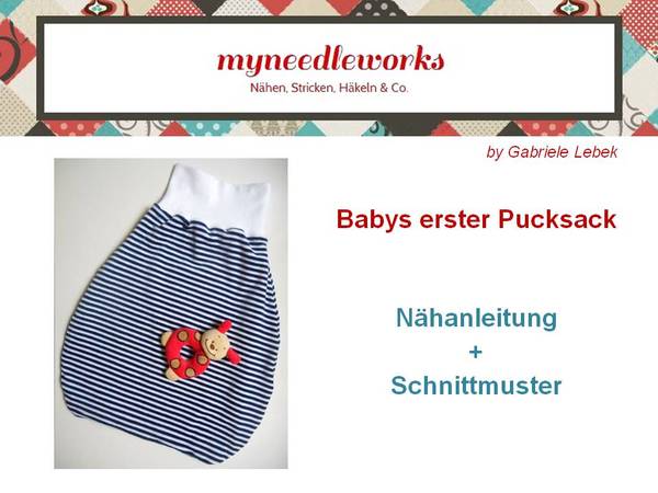 Nähanleitung + Schnittmuster: Babys erster Pucksack