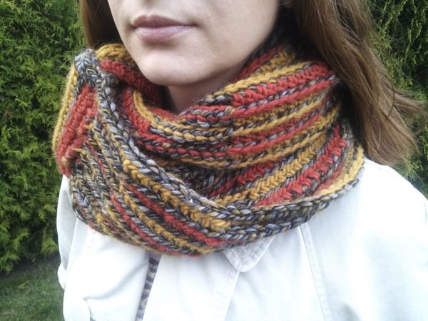 Infinity scarf Egle crochet pattern