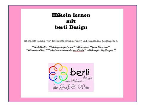 Häkeln lernen mit berli Design 01 | Kostenlos