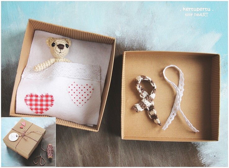 Häkelanleitung Weihnachtssocke + Bär