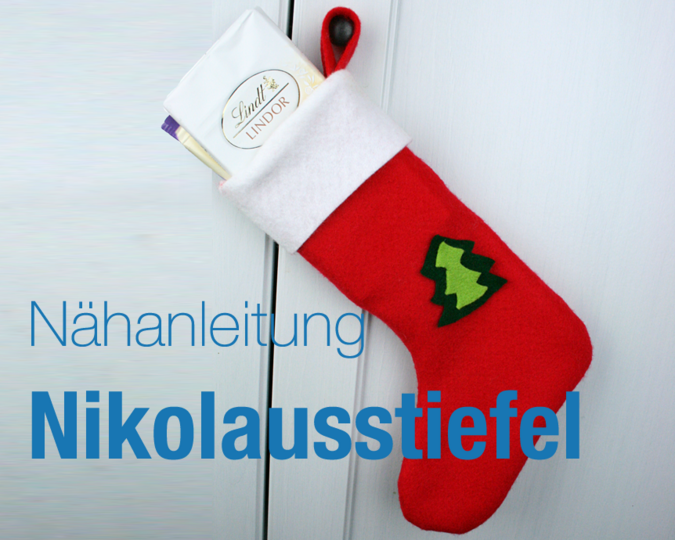 Nähanleitung Nikolausstiefel Nikolaus Weihnachten nähen