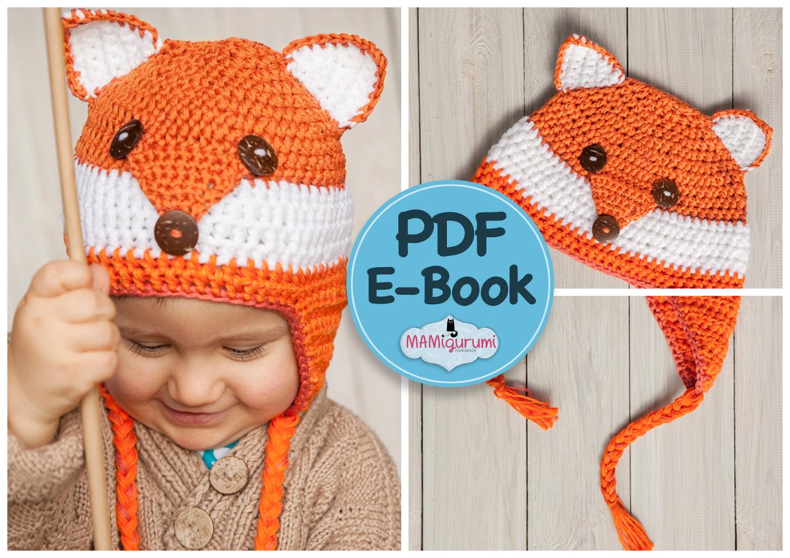 Häkelanleitung / E-Book Fuchs Mütze