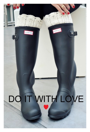 Beinstulpen Legwarmer "Lace" Häkelanleitung 