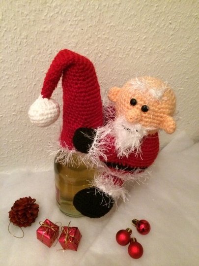 Häkelanleitung, Weihnachtsmann-Deko