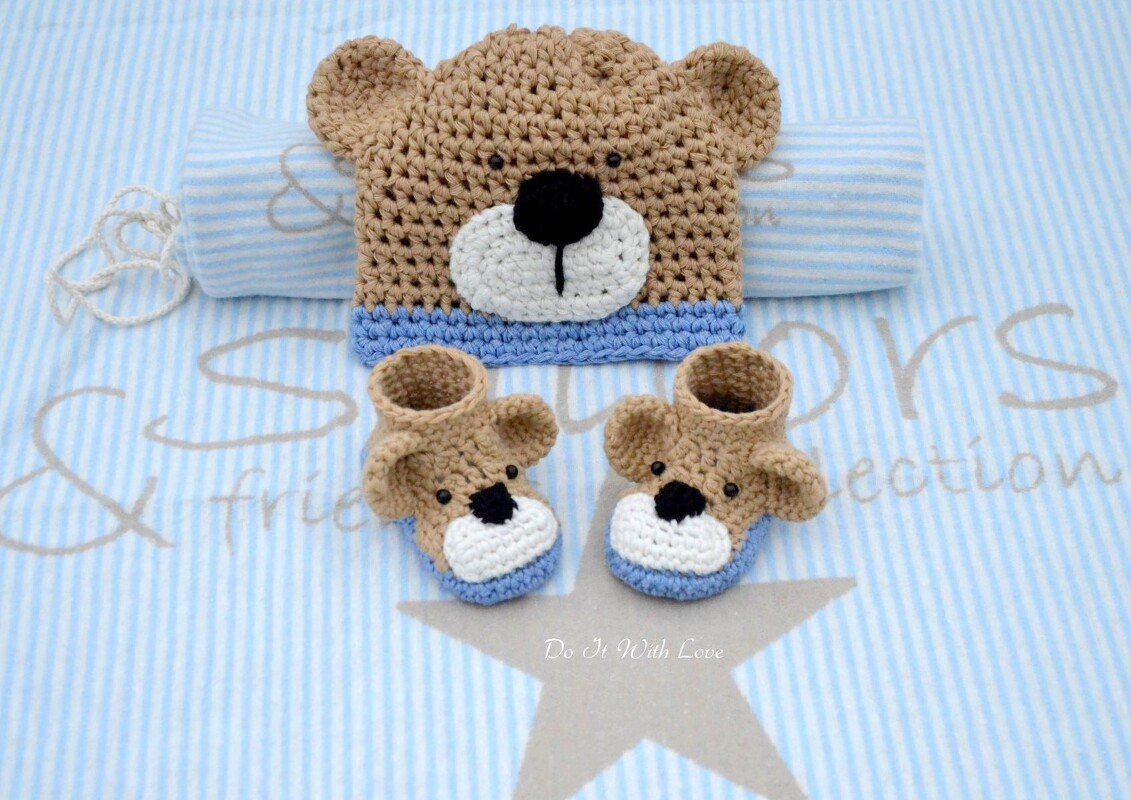 Häkelanleitung E-Book Little Happy Teddy Set