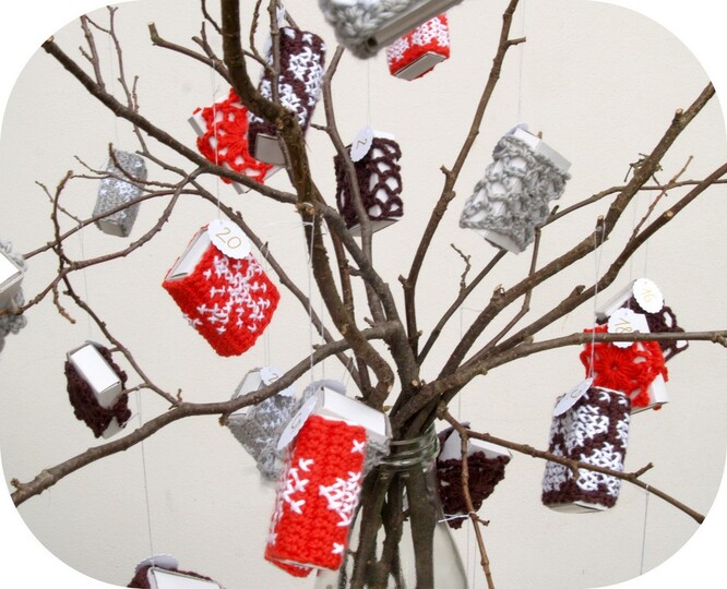 Häkelanleitung Weihnachtsbaumschmuck, Adventskalender