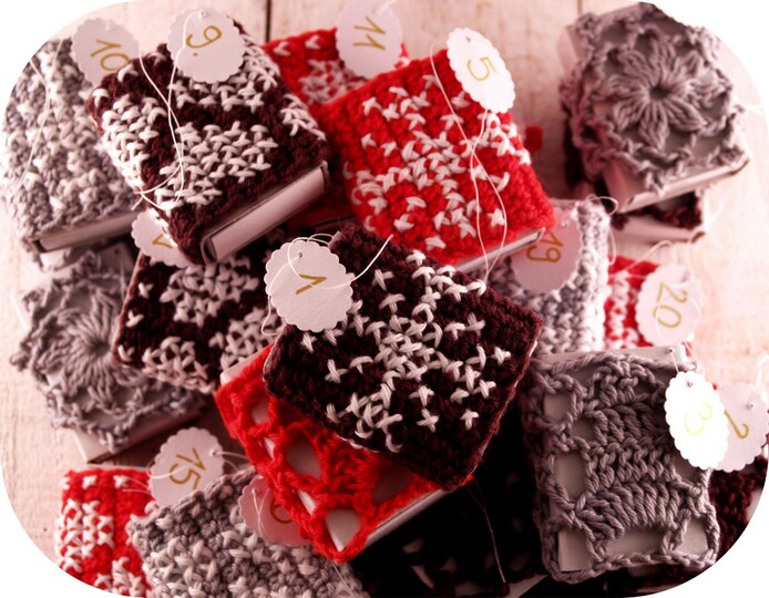 Häkelanleitung Weihnachtsbaumschmuck, Adventskalender